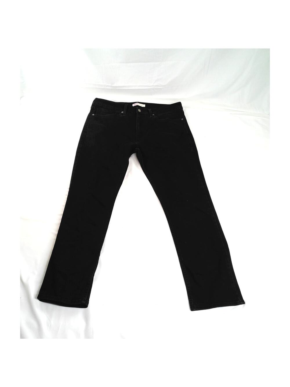Signature by Levi Strauss Slim Jeans Men's 36 Black Stretch Denim Pants